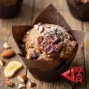BANANA MUFFINS WITH CHOCOLATE & ALMONDS